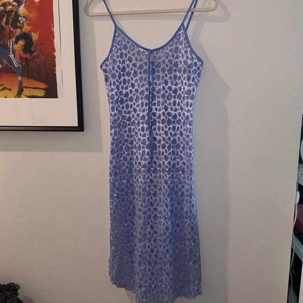 Purple Shiny Slip Dress